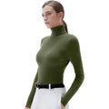 Women Mock Neck Cashmere Blend Sweater